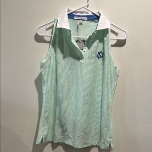 Fairway & Greene Light Green Sleeveless Polo